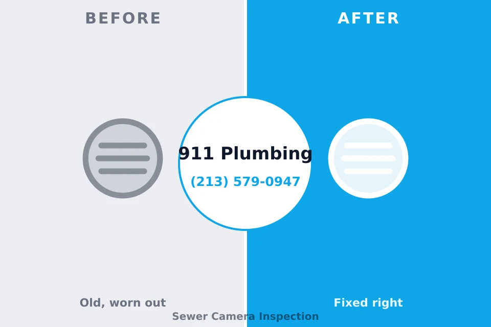 Before and after: plumbing repair Green Valley, MD